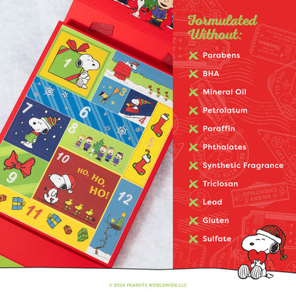 Snoopy Peanuts Make up maquillaje x Profusion Giftset Calendario de Adviento 12 regalos