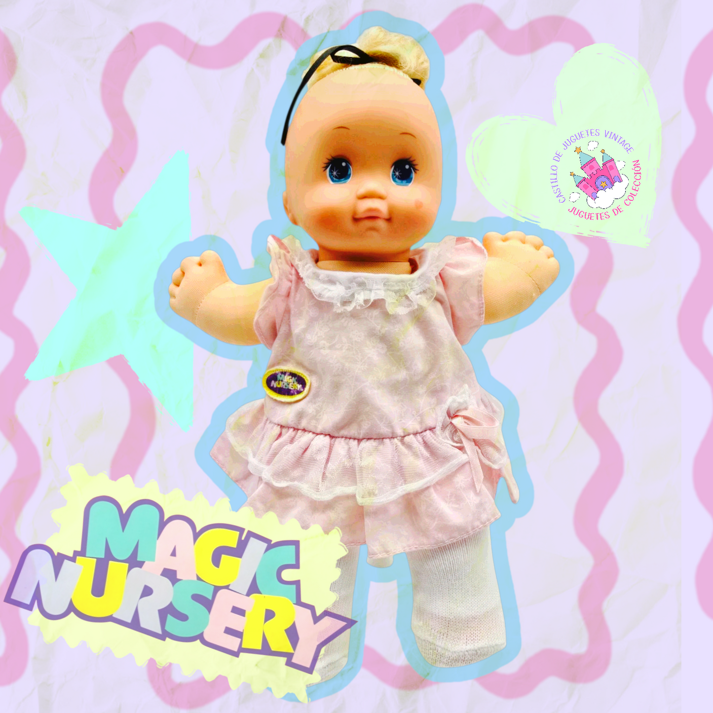 🎀🍼Pre-loved Magic Nursery Mattel Vintage Reacondicionada (Segunda mano, leer descripción) 80s 90s