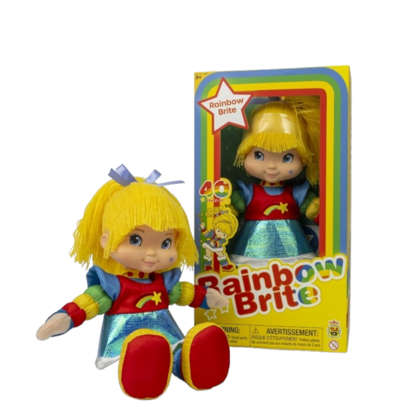 Muñeca de tela Rainbow Brite 40° Aniversario