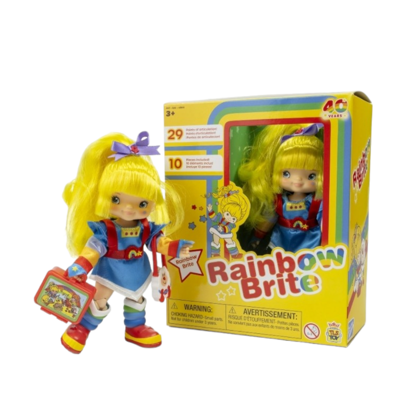 Muneca Rainbow Brite 40 Aniversario con accesorios sorpresa Castillo de Juguetes Vintage