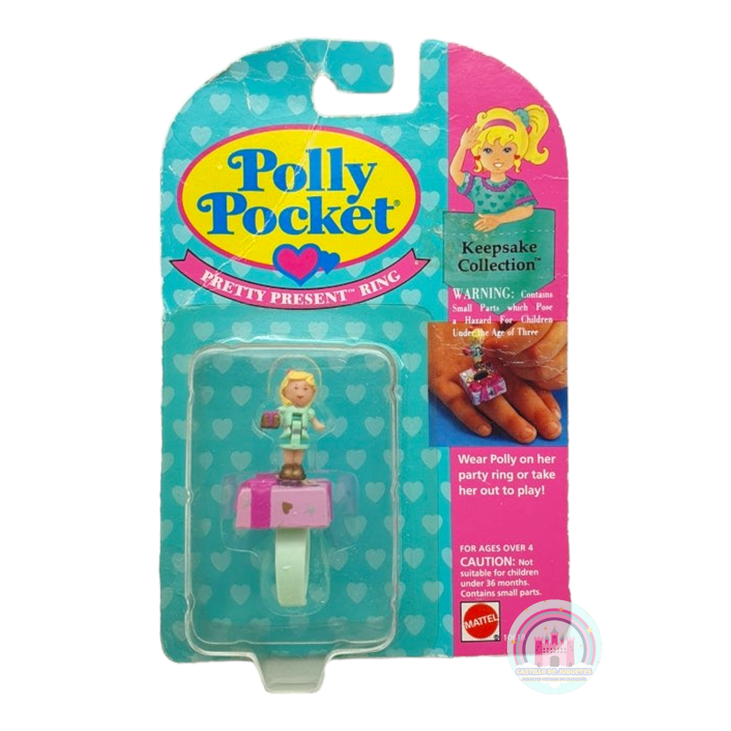 Anillo Polly Pocket - Pretty Present (vintage)