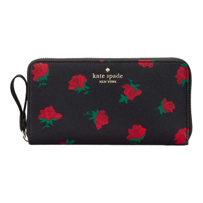 Kate spade Madison rose toss cartera monedero tela