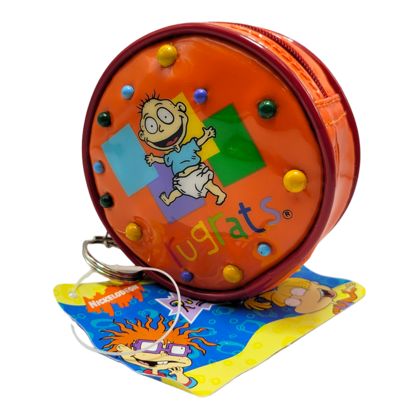 Monedero Rugrats Vintage Viacom charol naranja