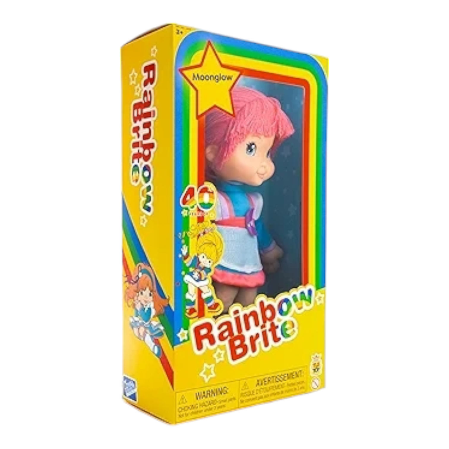 Muneca Moonglow Rainbow Brite 40 Aniversario de tela Castillo de Juguetes Vintage