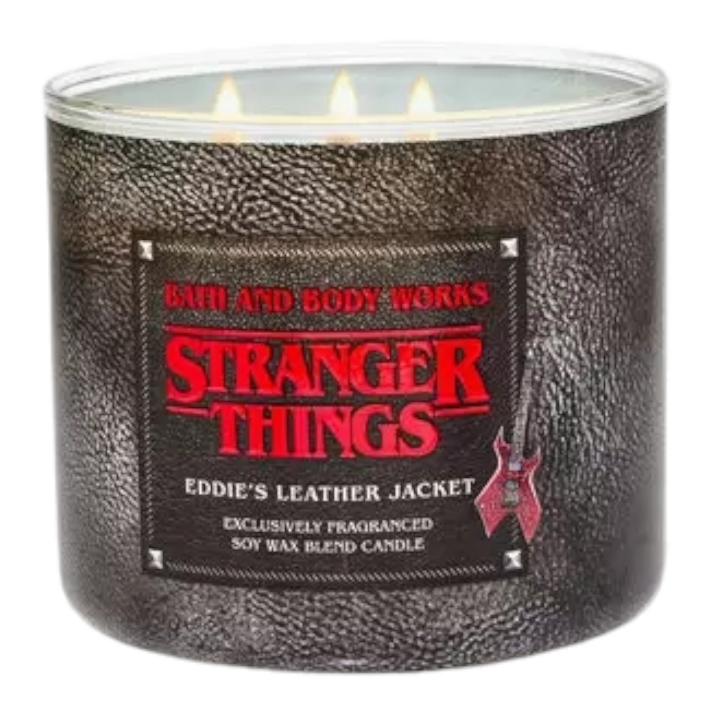 Vela de 3 pabilos Eddie's Leather Jacket - Stranger Things x Bath and Body Works