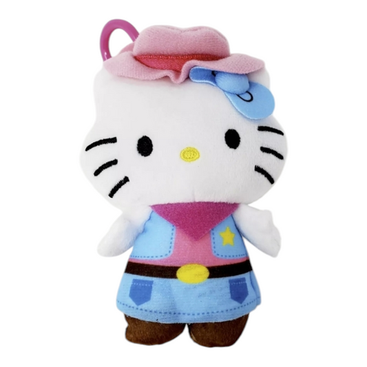 Dangles Llavero Peluche Figura Hello Kitty Vaquero
