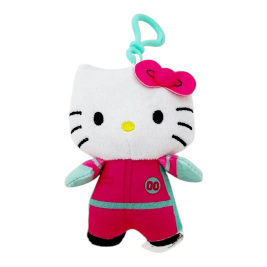 Dangles Llavero Peluche Figura Hello Kitty piloto (también aparece jugador del juego del calamar 😂)