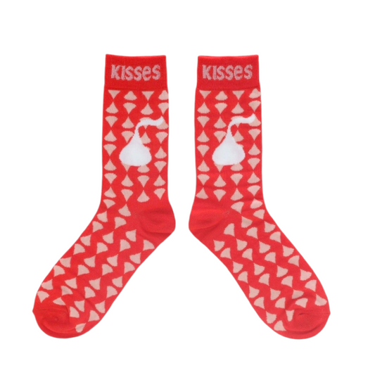 Calcetas Adulto 1 par unitalla Hershey's Kisses 💕SAN VALENTÍN💕