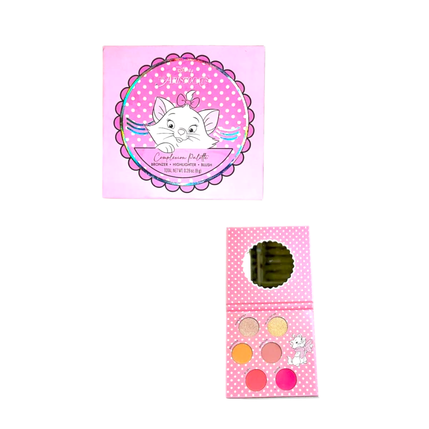 Paleta de complexion con bronzer, highlighter y/p blush make-up maquillaje