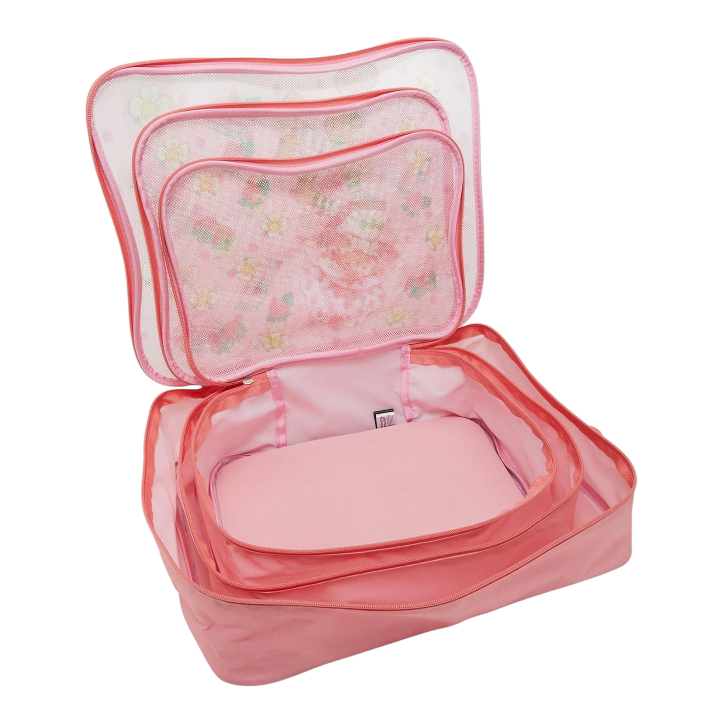 packing cubes bolsitas organizadoras Strawberry shortcake set de 3