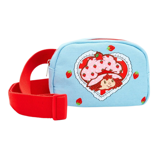 Cangurera pechera de mezclilla Strawberry Shortcake