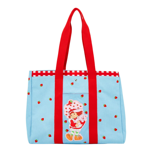 Bolso tote bag de mezclilla Strawberry Shortcake