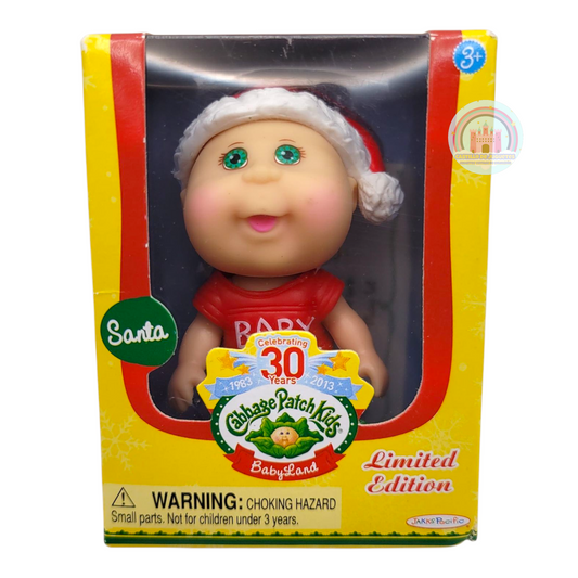 Cabbage Patch micro edición 30 años Santa Celebrating 30 years Babyland 7.5 cms mide la caja