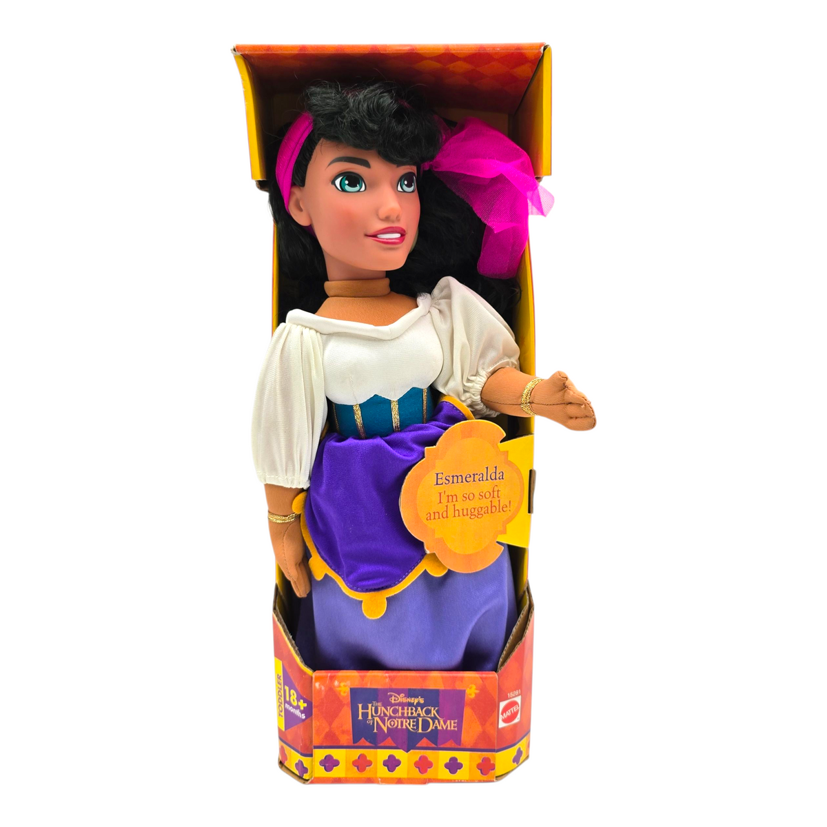 Muñeca de Tela Jorobado de Notre Dame Esmeralda Mattel Vintage