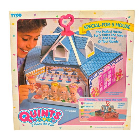 Quints Casita de quintillizos Tyco Nueva Vintage (no incluye muñecos, solo casa y muebles)