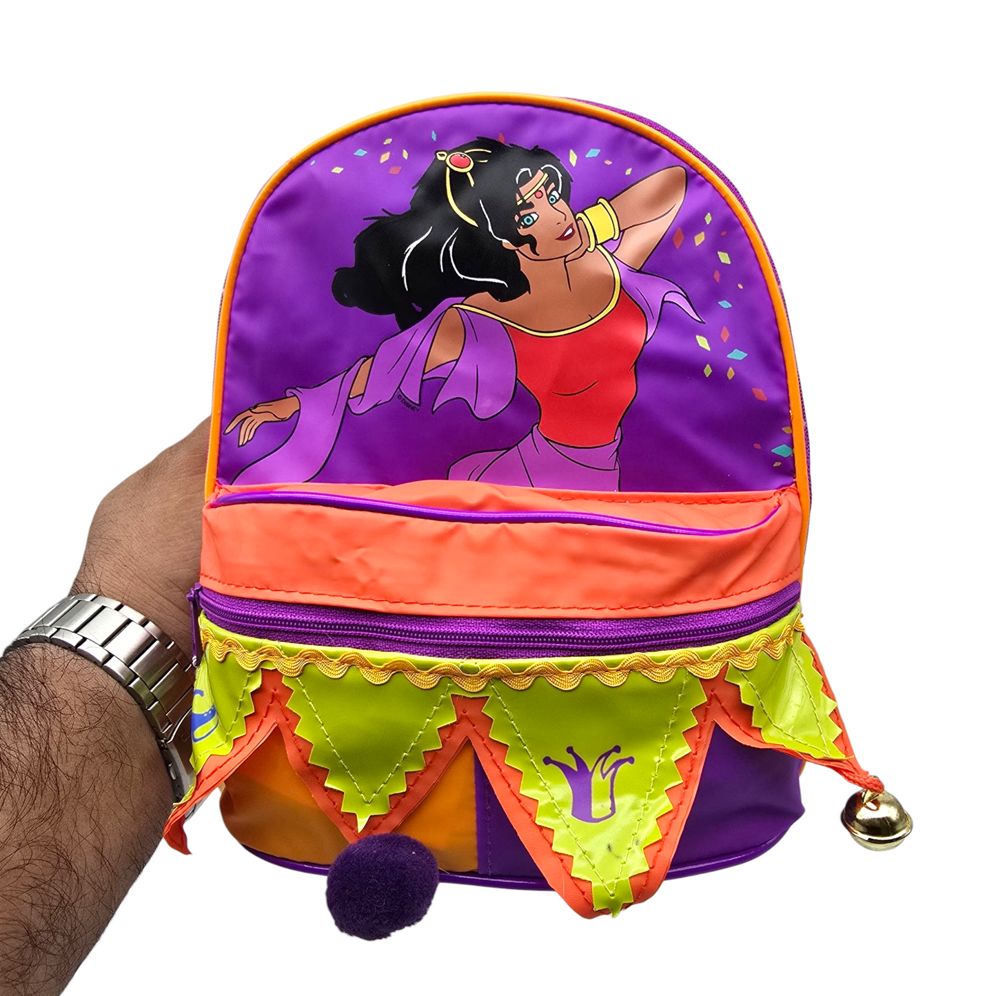 Mini mochilita Jorobado de Notre Dame Mattel Vintage Pyramid Backpack pequeña vinyl