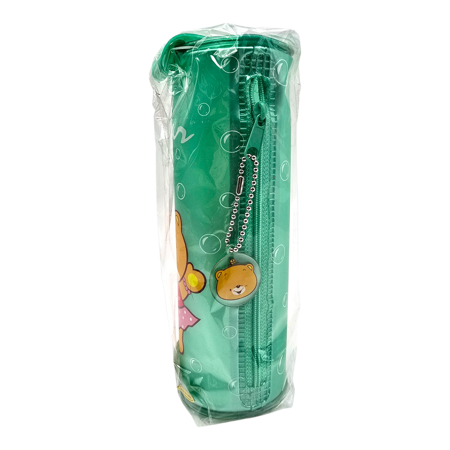 Estuche vintage Ninety-nine Papelería vintage Nuevo años 90s Vinyl aperlado verde