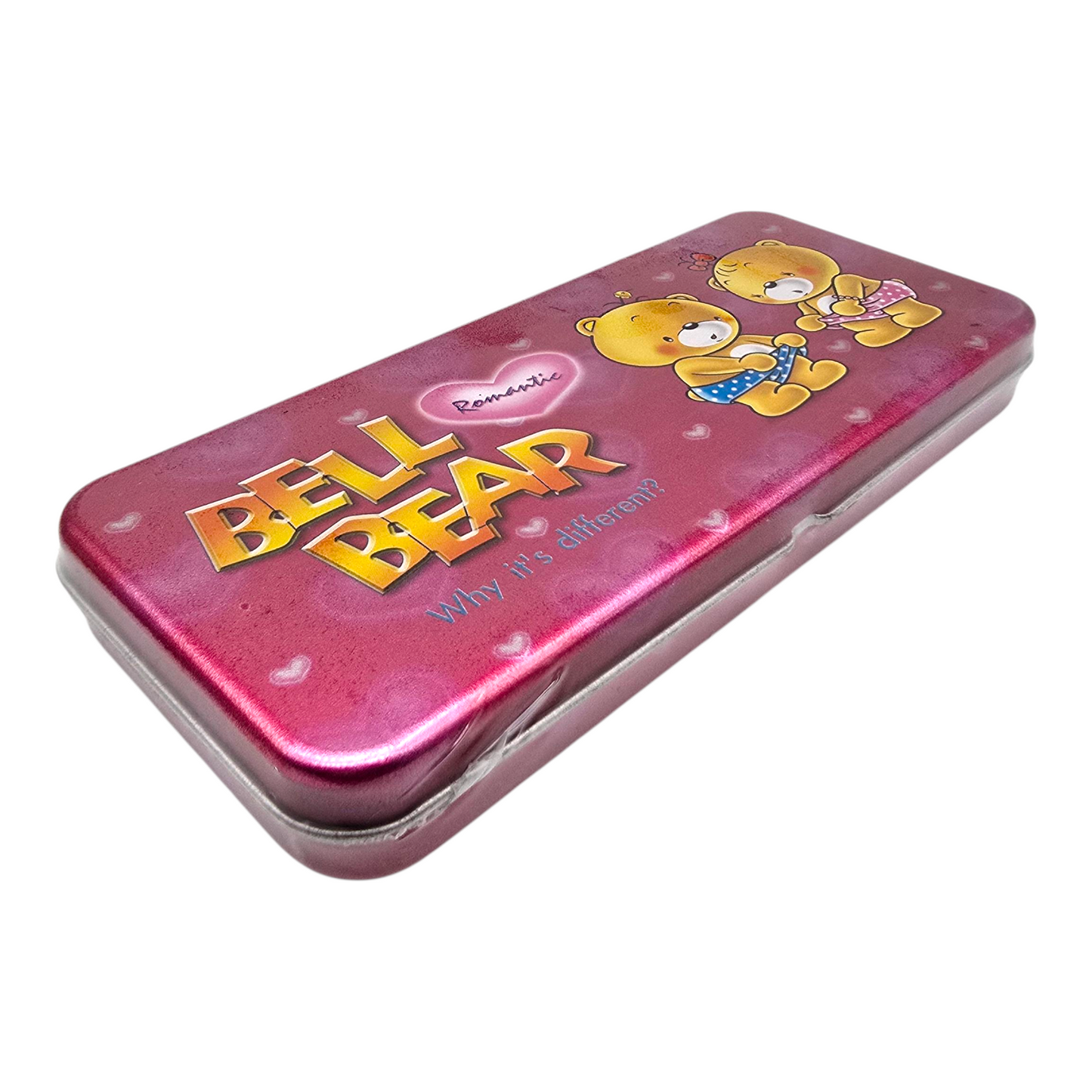 Estuche vintage Ninety-nine Papelería vintage Nuevo años 90s Metálico Rosa