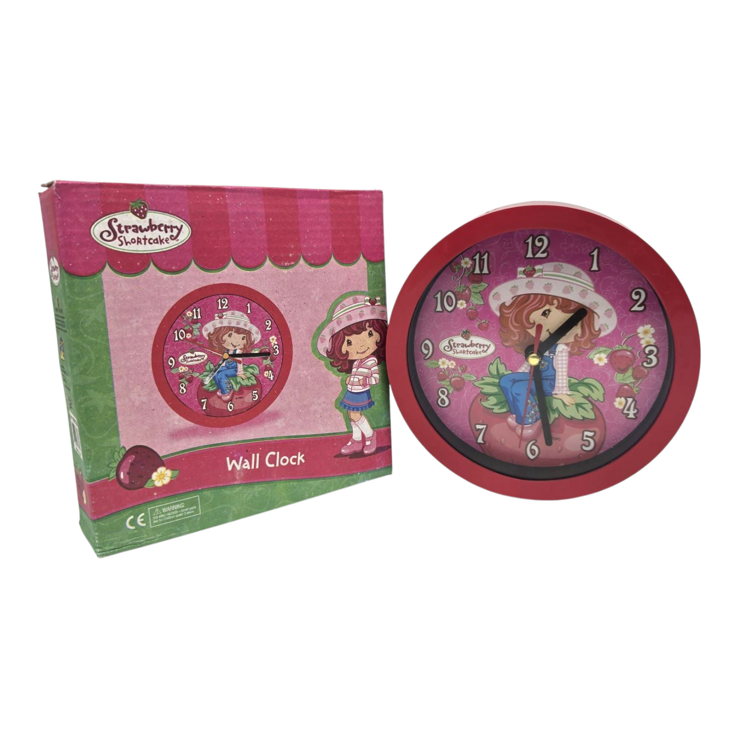 Reloj de pared Rosita Fresita Vintage 15 cms aprox. Funcionan con batería
