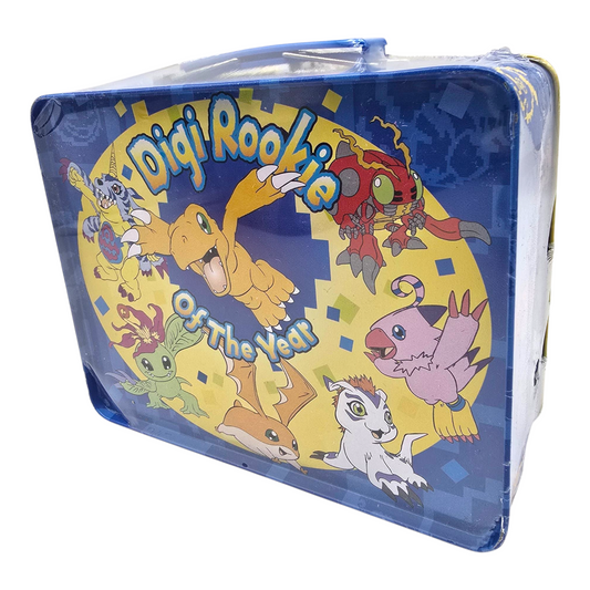 Lonchera caja de metal vintage Digimon año 2000 Rix 19x15x8cm