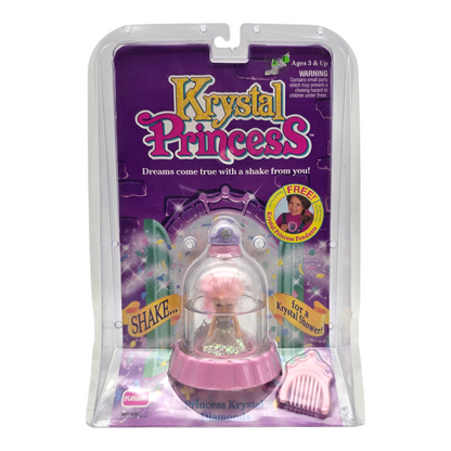 Krystal Princess Playskool Vintage Cúpulas de agua con glitter Capelo