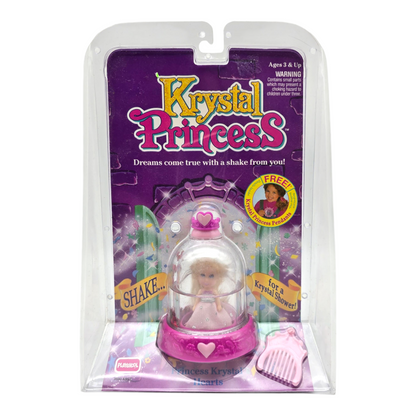 Krystal Princess Playskool Vintage Cúpulas de agua con glitter Capelo