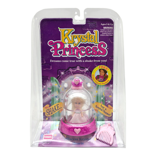 Krystal Princess Playskool Vintage Cúpulas de agua con glitter Capelo