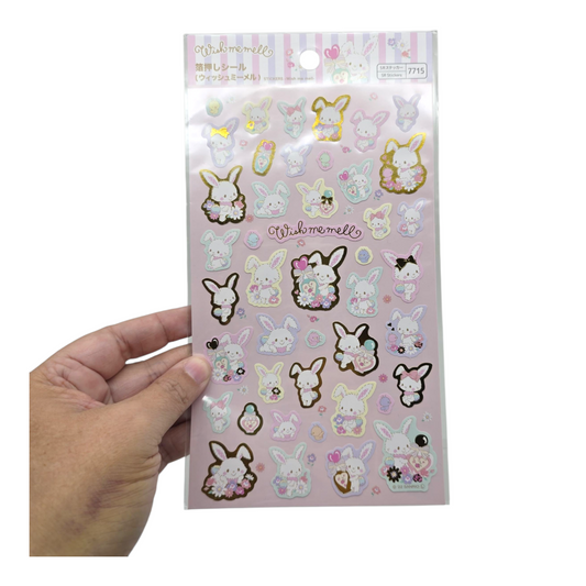 Stickers Sanrio characters contorno dorado