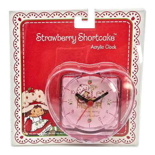 Reloj despertador Rosita Fresita Vintage de corazón acrílico Funcionan con batería