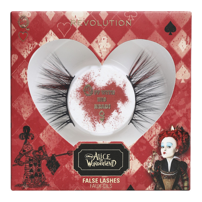 Alice in wonderland x Revolution Pestañas Red Queen Reina roja (1 par)