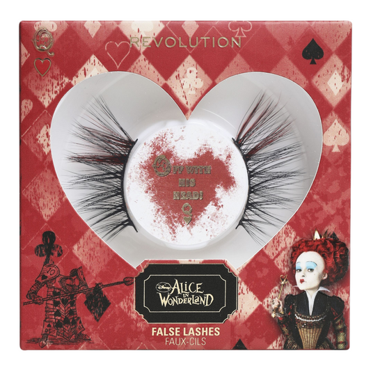 Alice in wonderland x Revolution Pestañas Red Queen Reina roja (1 par)