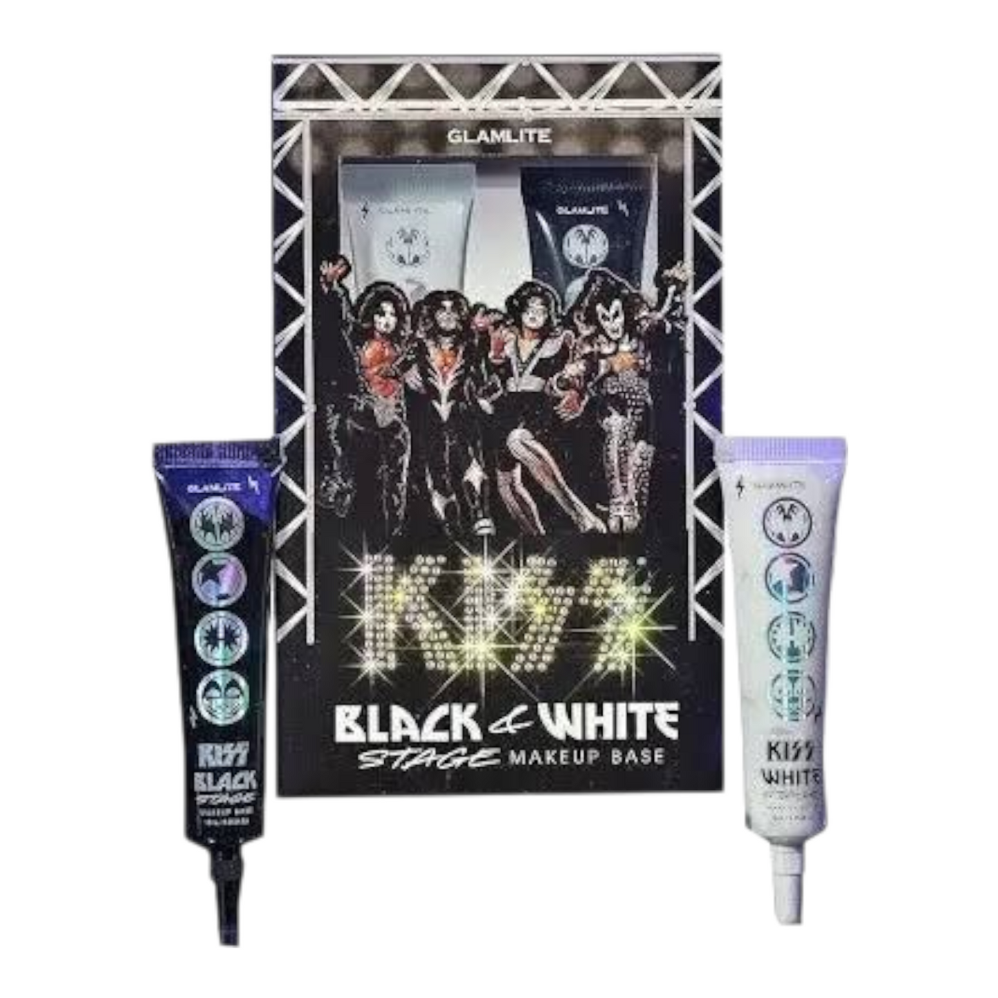 Kiss x Glamlite makeup Primer duo Blanco Y negro