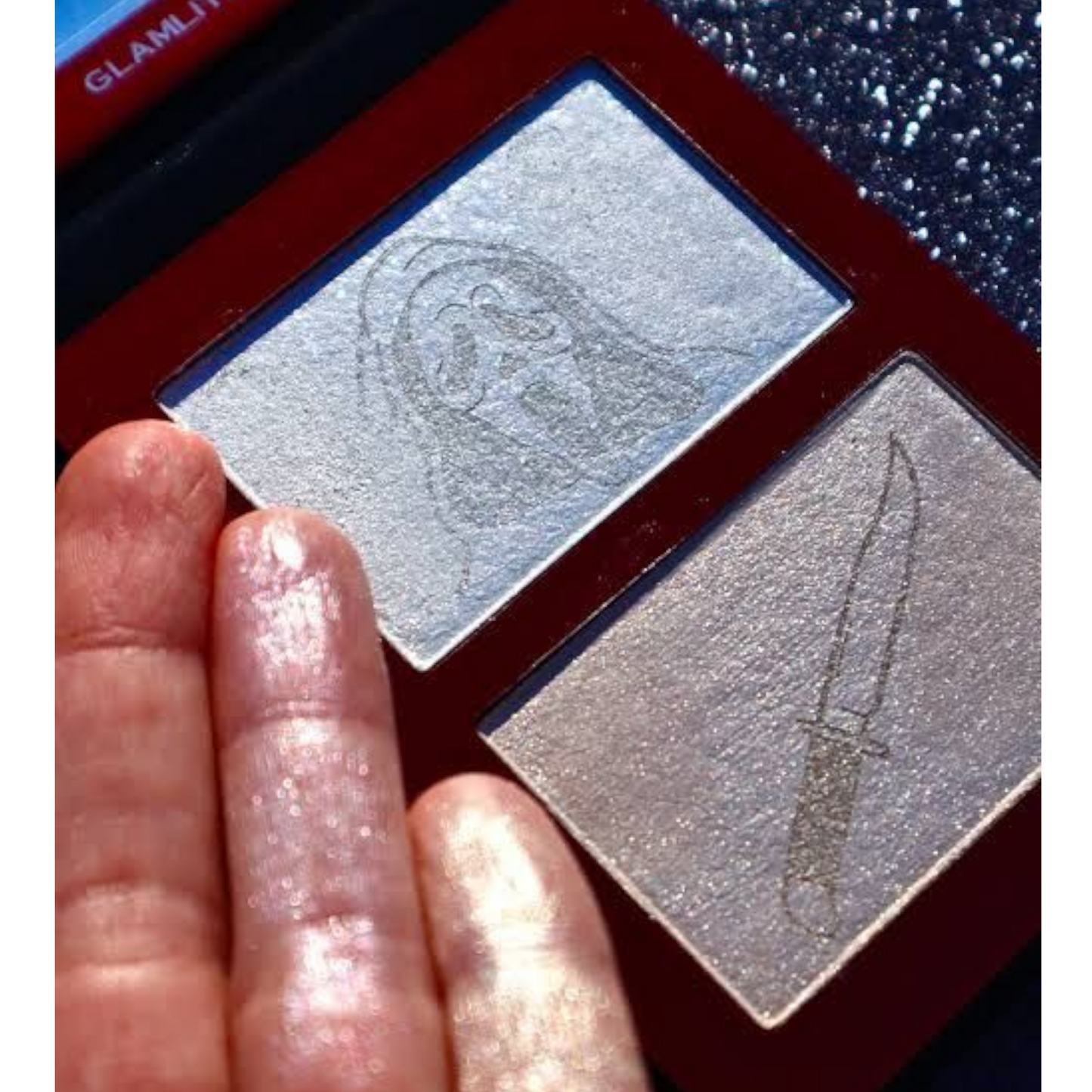 Ghostface x Glamlite make up Highlighter Iluminador de shock