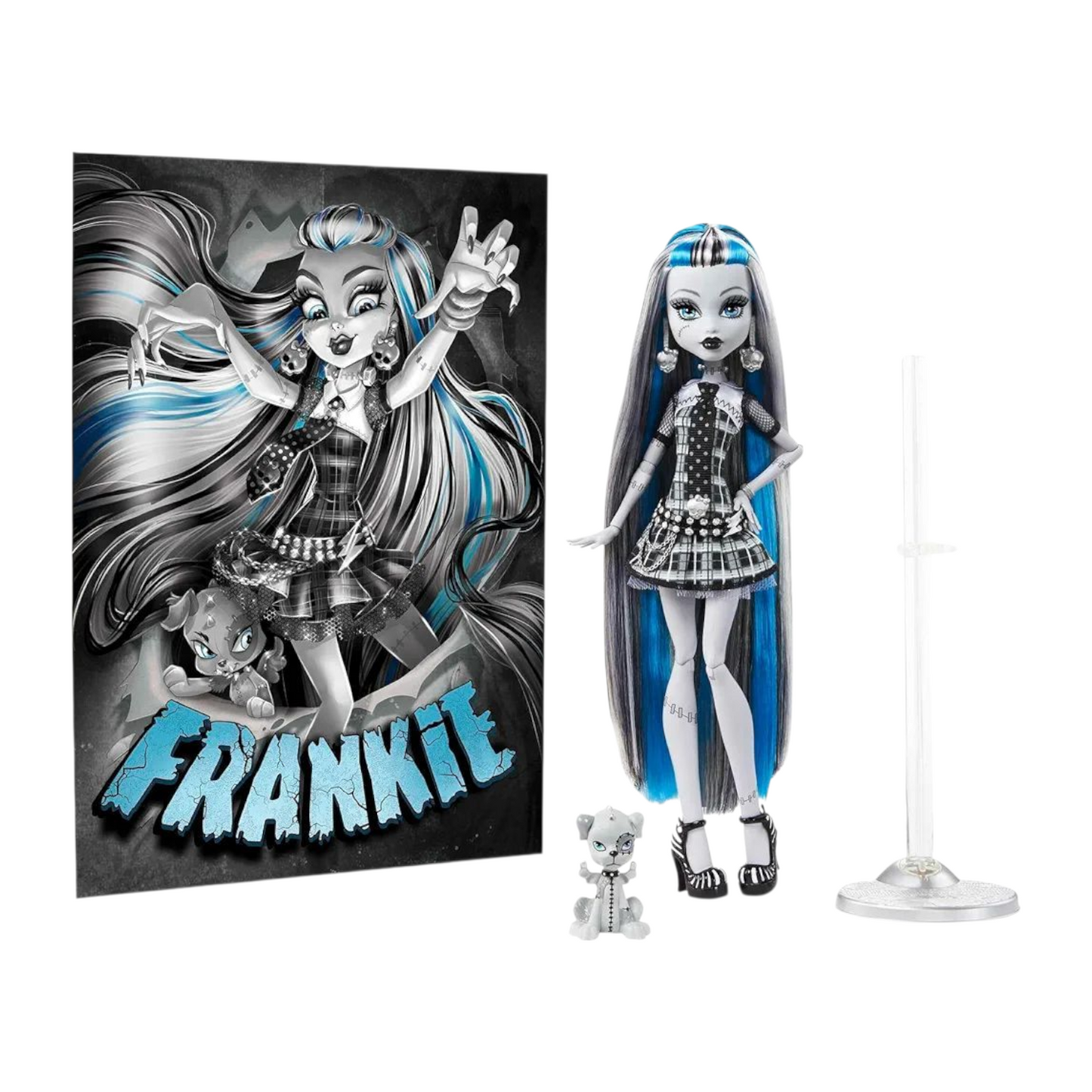 Monster high Reel drama reproduction año 2025 Frankie (ligeros detalles estéticos en caja por viaje)