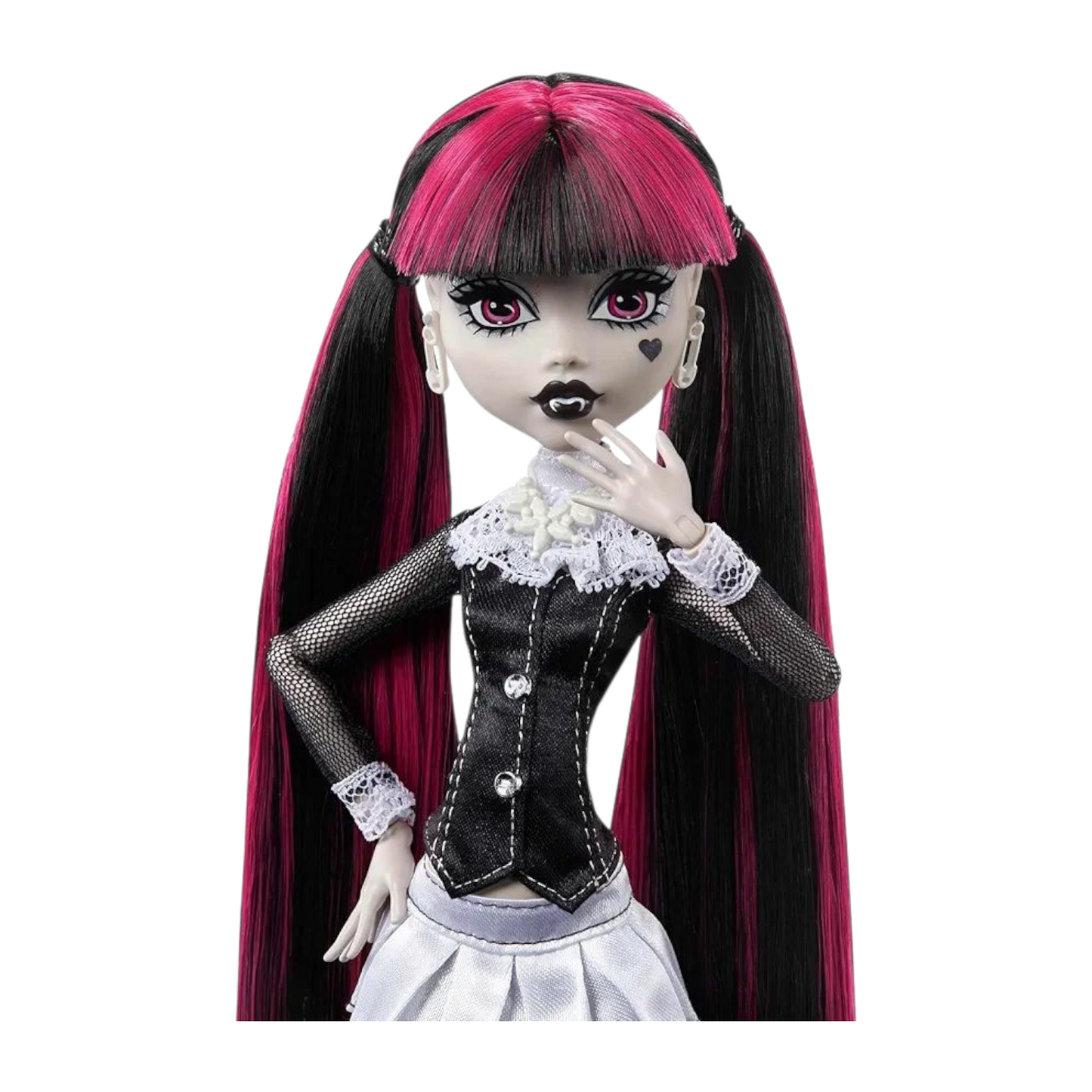 ⚠️Caja muy maltratada⚠️ Monster high Reel drama reproduction año 2025 Draculaura (muchos detalles estéticos en caja por viaje) ideal si coleccionas fuera de caja. Ver fotos.