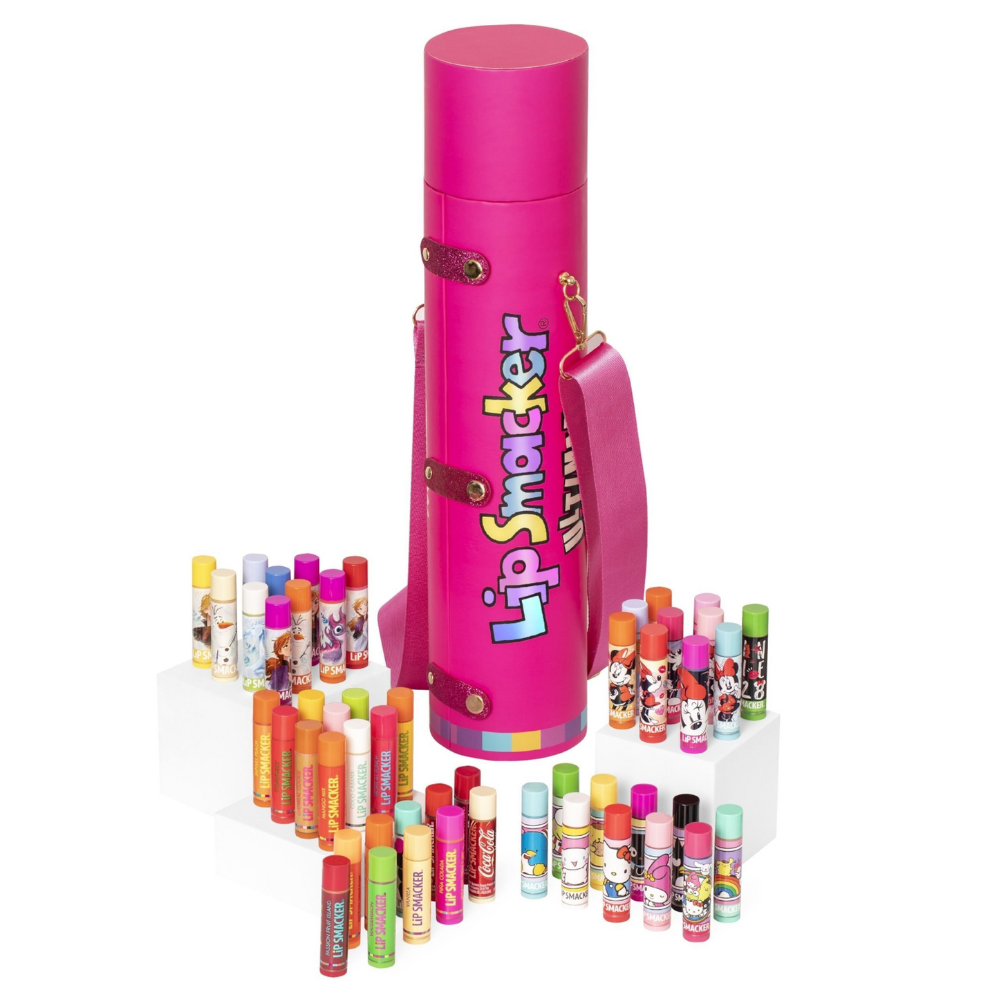 Lipsmackers 50 aniversario bote/bolso con 50 balsamos