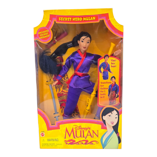 Barbie Vintage Disney Mulan Secret Hero
