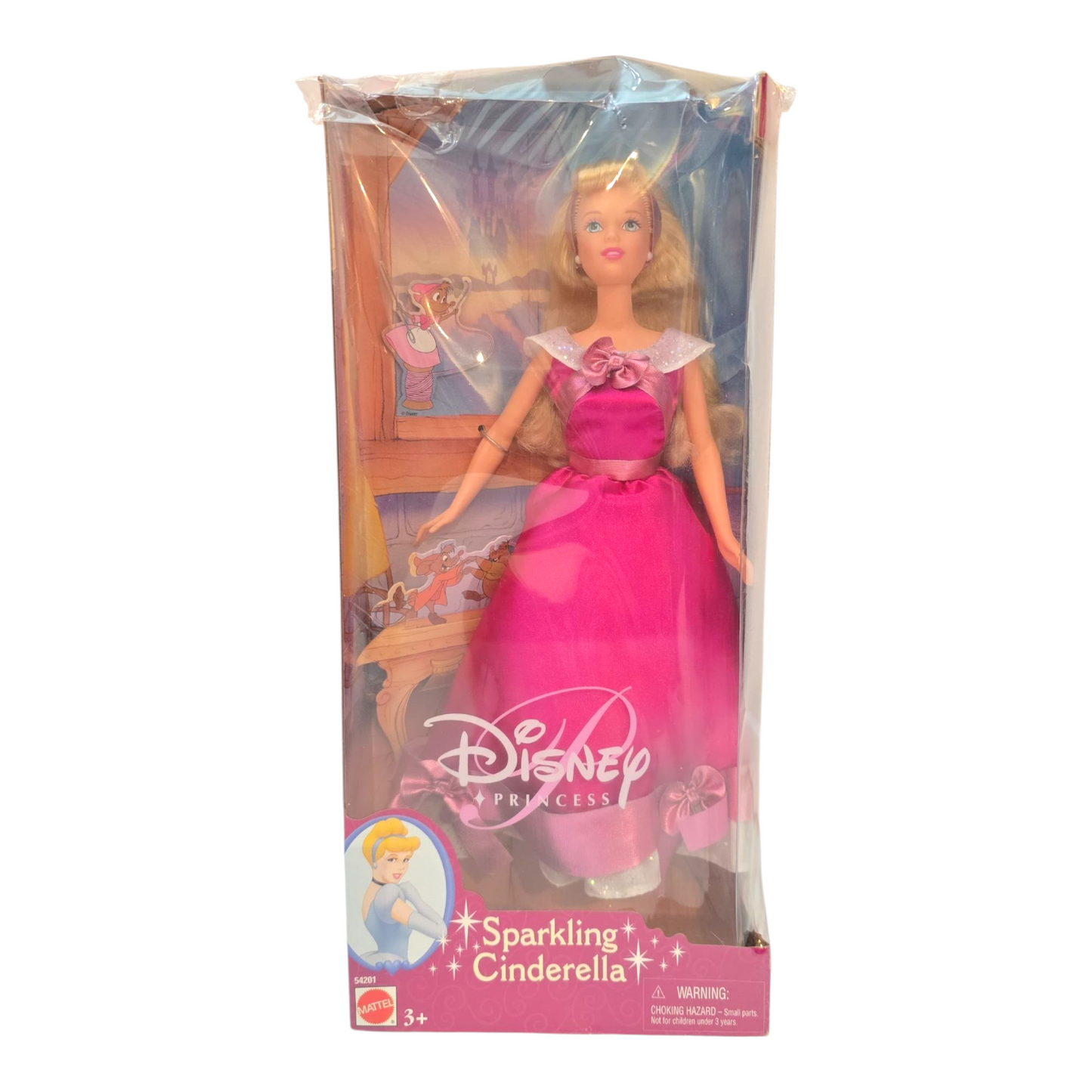Barbie Vintage Disney Sparkling Cenicienta (el acetato esta lastimado parte superior por presión)