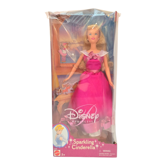 Barbie Vintage Disney Sparkling Cenicienta (el acetato esta lastimado parte superior por presión)