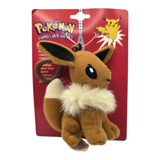 Llavero Vintage Pokémon Eevee de Peluche bag clip Zipper pull
