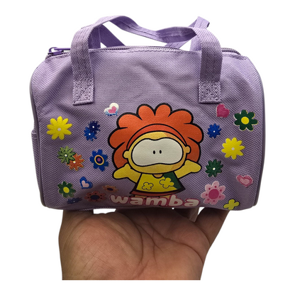 Bolsita vintage Cowco Gusanito lila genérico Wamba