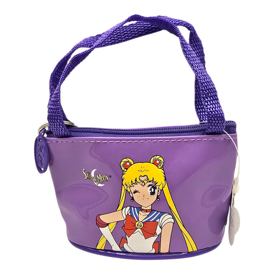 Monedero vintage Sailor Moon tipo charol Naoko Taeuchi Lila