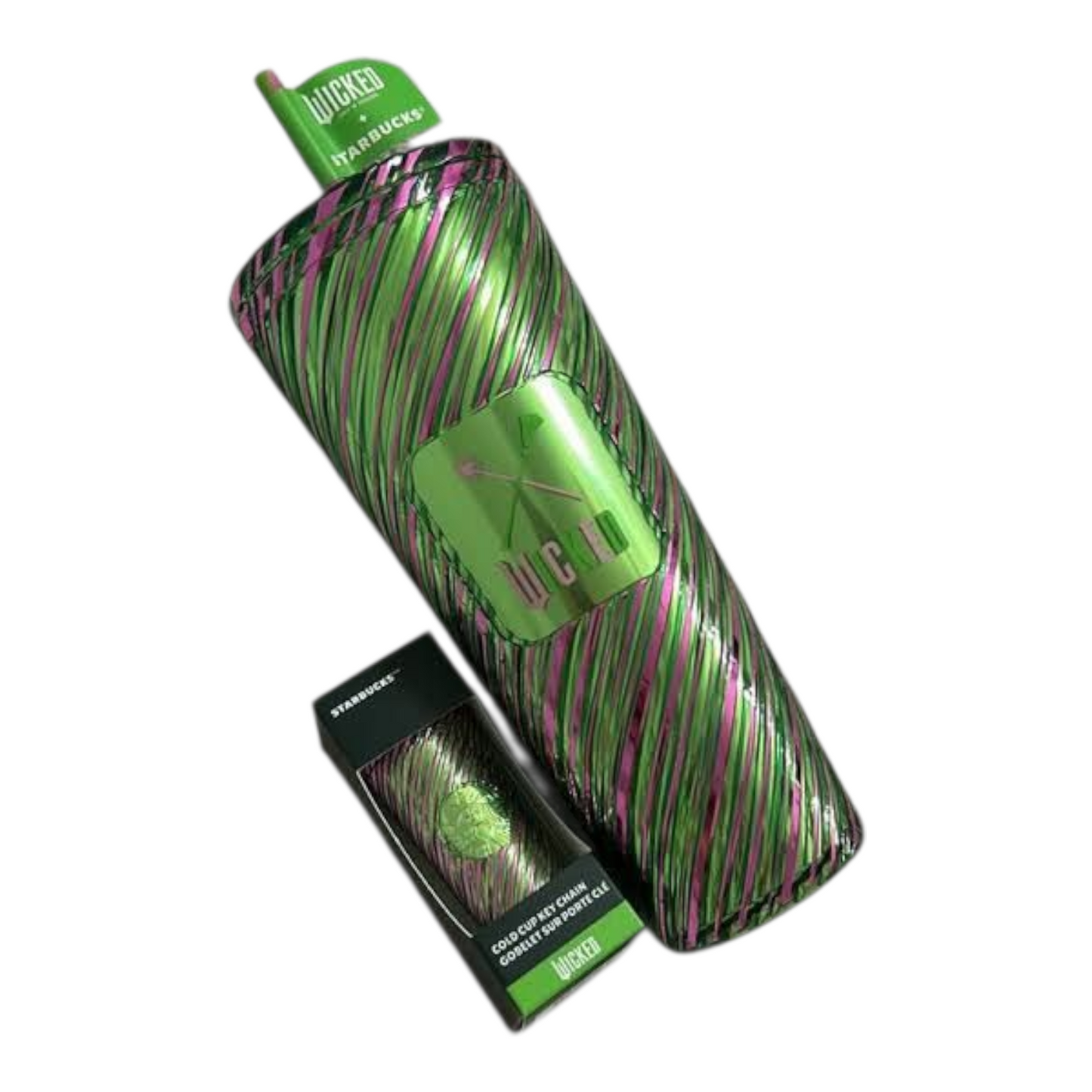 Wicked x Starbucks Lleveros mini cold cup Keychain. Precio por cada uno.