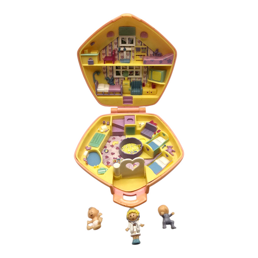 Polly Pocket Vintage Segunda Mano cambio de color total exterior. Completo Polly Nursery
