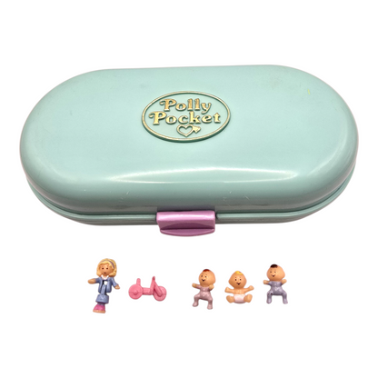 Polly Pocket Vintage Segunda Mano Stamping Nursery. Decoloración interior y en bisagra