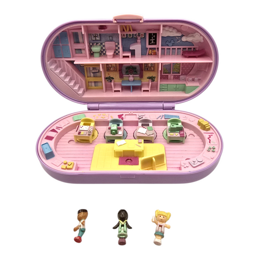 Polly Pocket Vintage Segunda Mano Stamping school  completo
