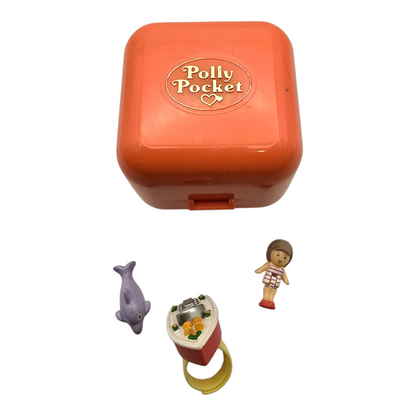 Polly Pocket Vintage Segunda Mano Lulu Speed boat ringcase