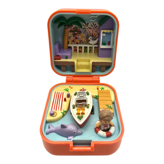 Polly Pocket Vintage Segunda Mano Lulu Speed boat ringcase
