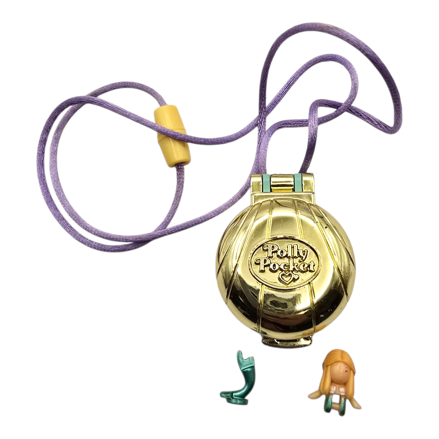 Polly Pocket Vintage (bisagra de Sirena rota Y sin carita) Segunda mano Seashine Mermaid locket