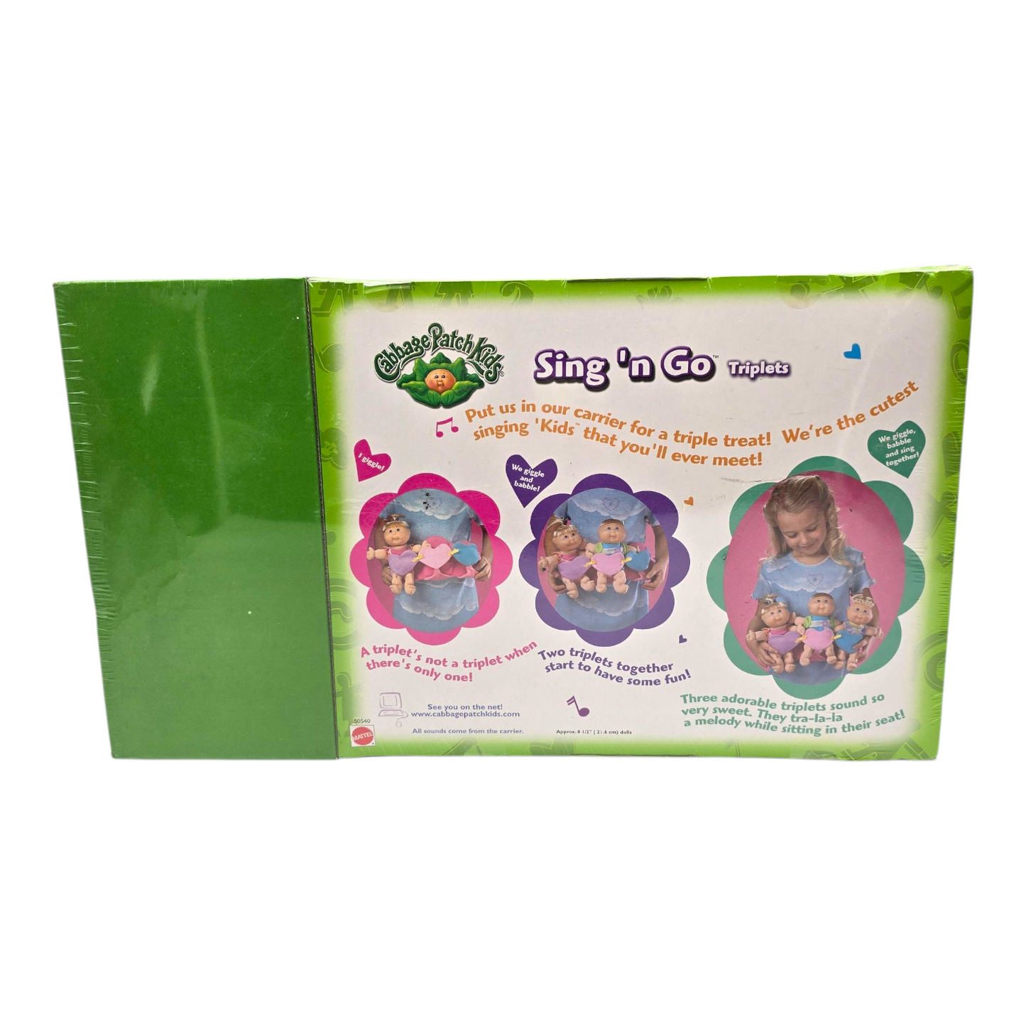 Cabbage Patch Vintage singing triplets con película VHS